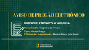 Aviso de Pregão Eletrônico
