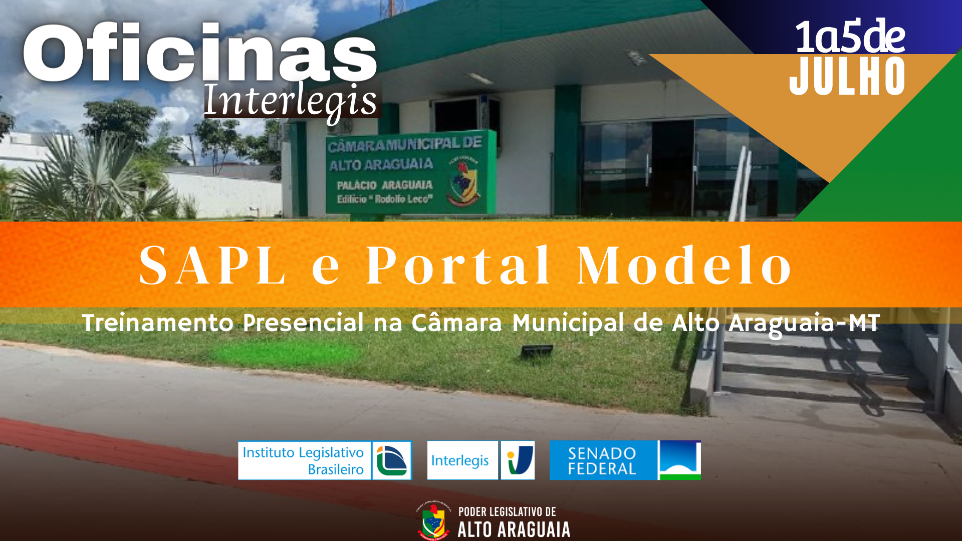 Oficinas Interlegis em Alto Araguaia.