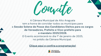 Convite - Cerimônia de Posse - 01/01/2025.