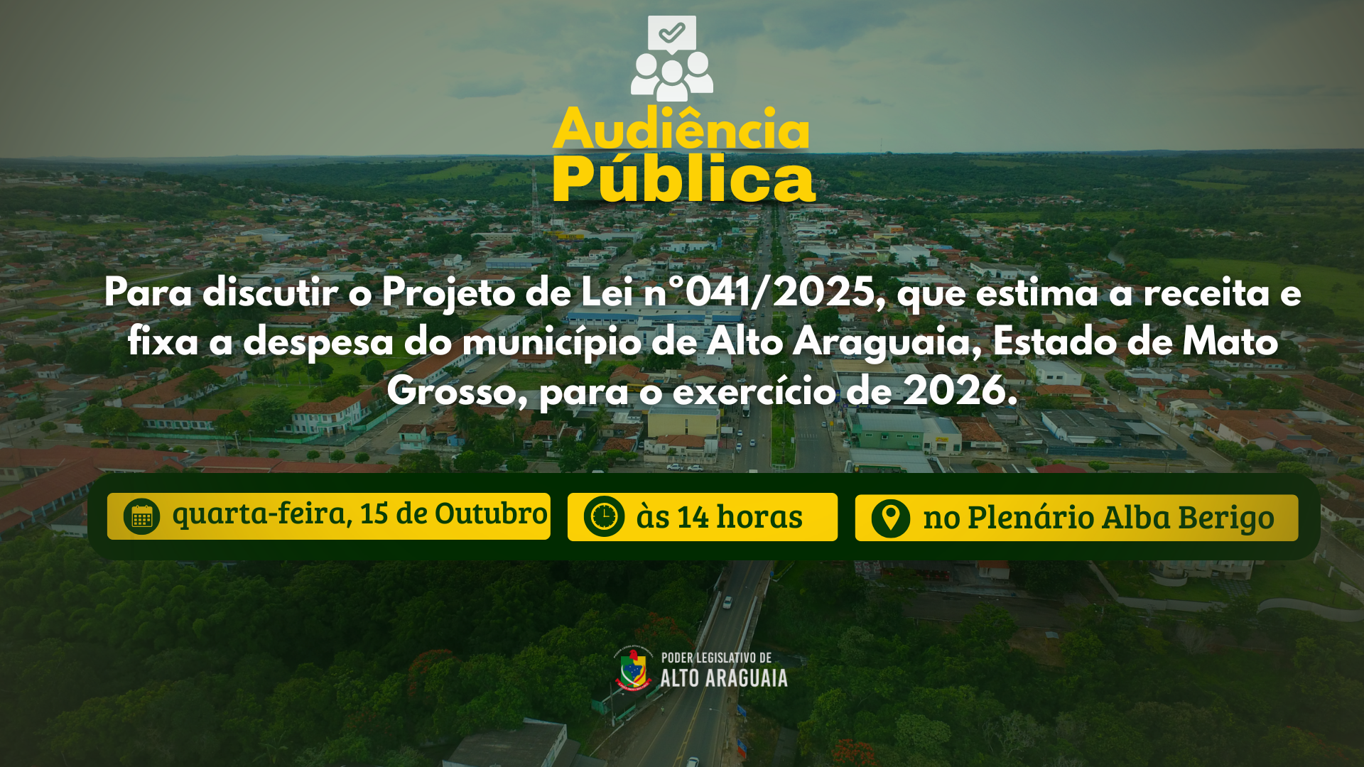 CONVOCAÇÃO AOS MUNÍCIPES