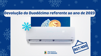 Devolução de Duodécimo de 2023.