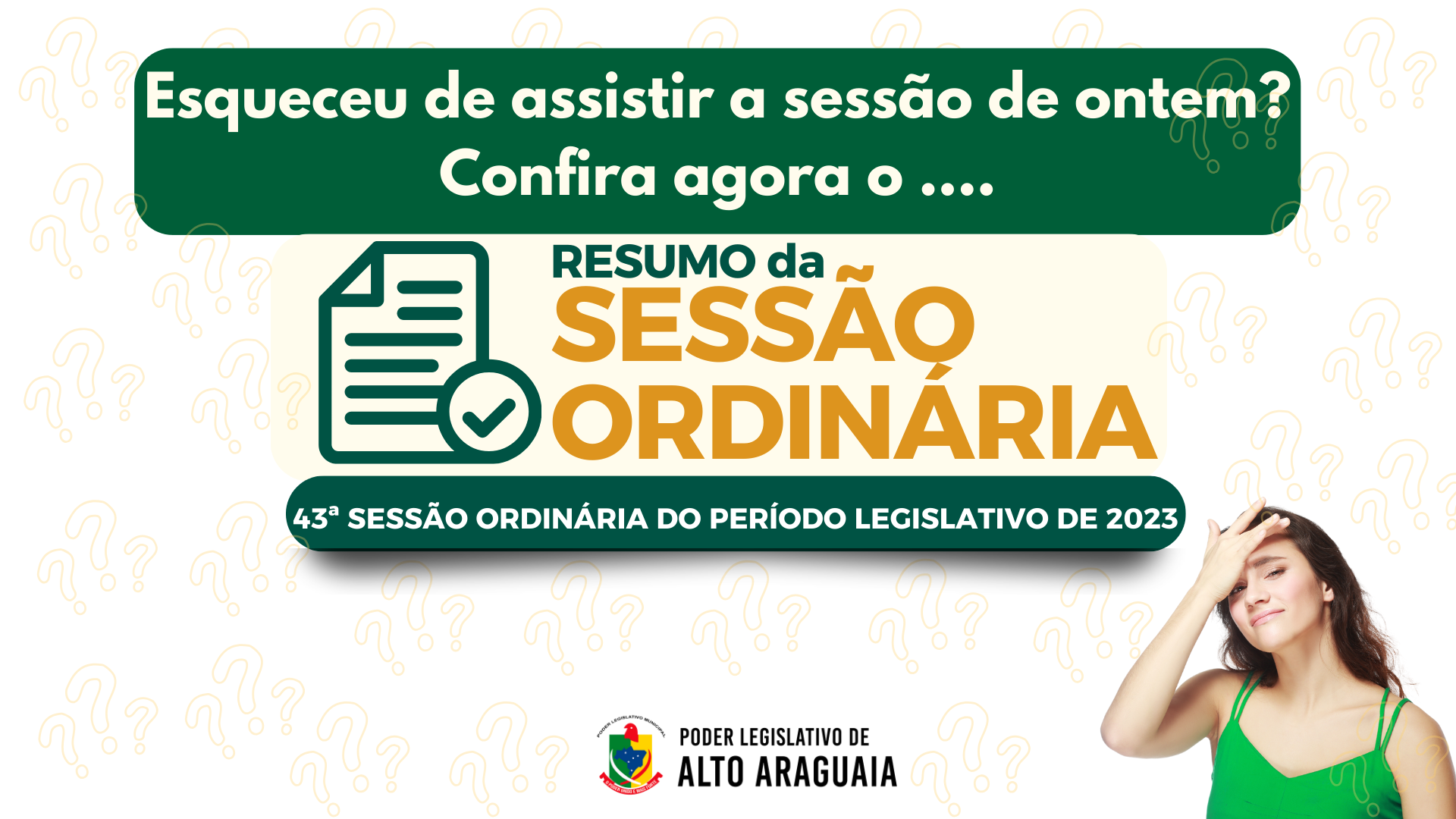 Resumo da 43ª Sessão Ordinária - 11/12/2023
