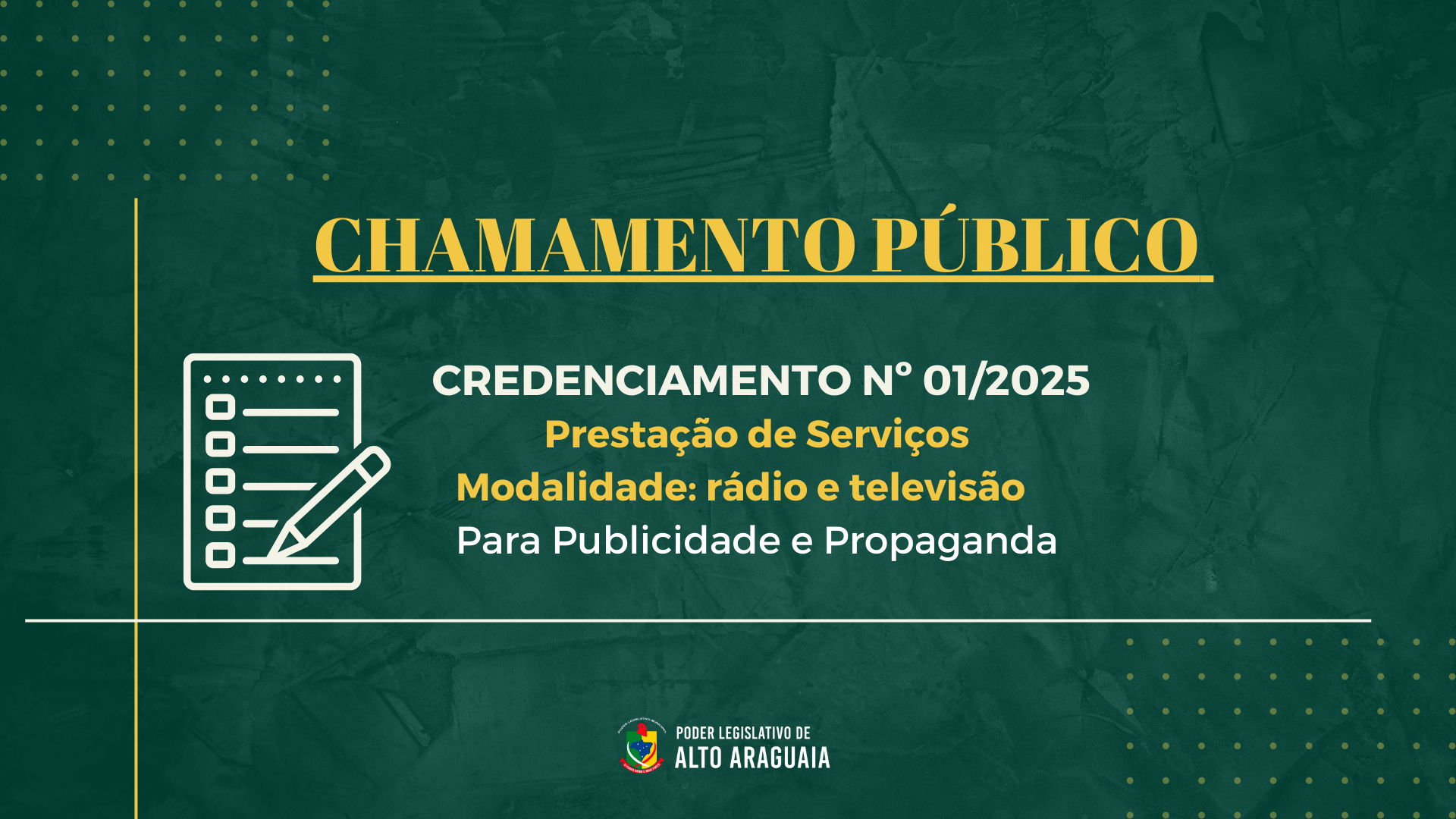 Abertura de Licitação