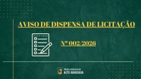 AVISO DE DISPENSA Nº 002/2026